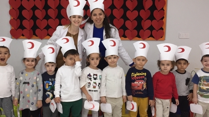 Halkalı Okul  Öncesi C Grubu Öğrencileri “Kızılay Haftası” Etkinliğinde