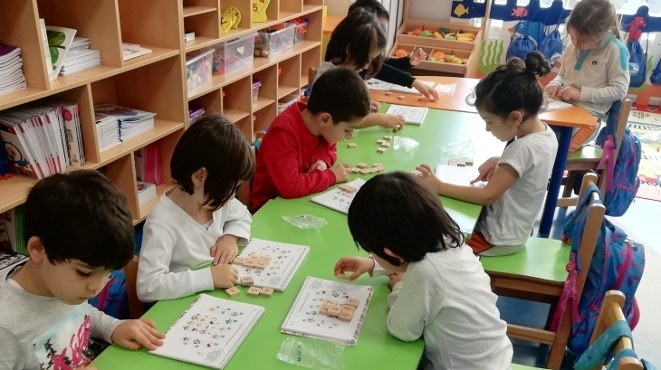 Halkalı Okul Öncesi Gökkuşağı Grubu Öğrencileri Düşünce Becerileri Dersinde