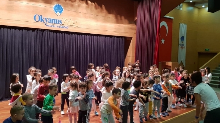 Halkalı Okul Öncesi Öğrencileri Dans Atölyesinde