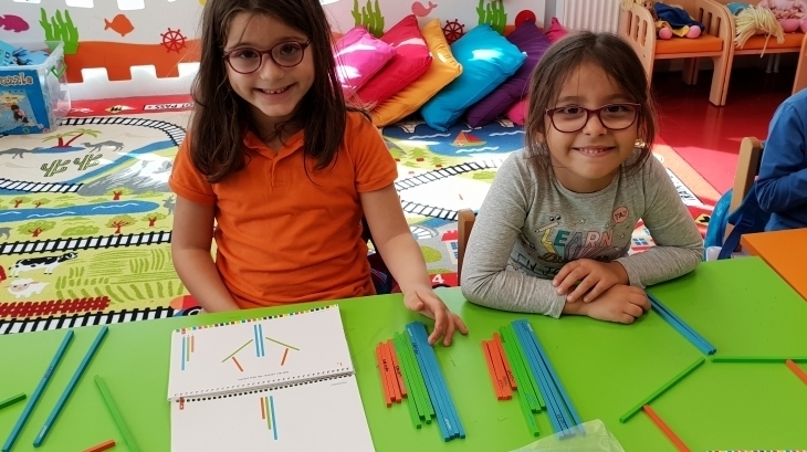Halkalı Okul Öncesi Yıldızlar Grubu Öğrencileri Düşünce Becerileri Dersinde.