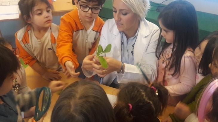 İncek Okyanus Okul Öncesi Yunuslar Grubu Fastrackids dersinde, Biyoloji konusunu işlediler.