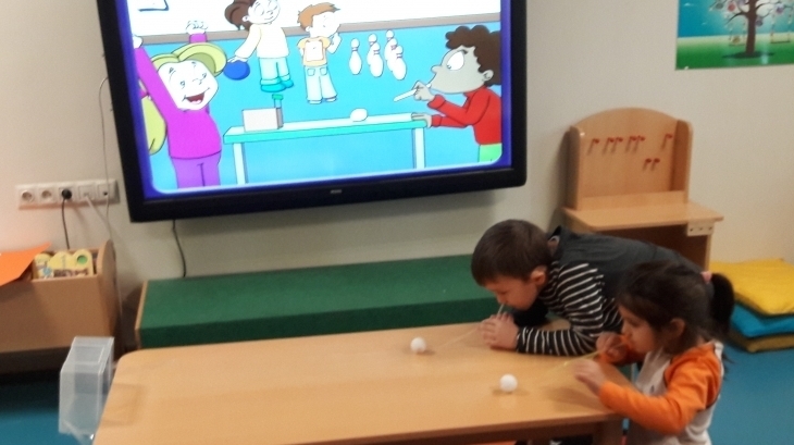 Mavişehir Okyanus Koleji Okul Öncesi Balıklar Grubu Fastrackids Dersinde