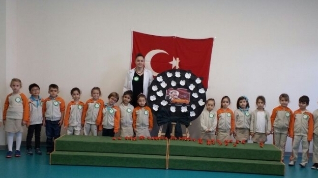 Mimaroba Okyanus Koleji Okul Öncesi Öğrencileri Ulu Önder Atatürk’ü Saygı İle Andı.