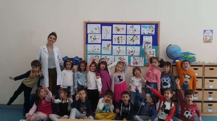 Mimarsinan Okyanus Koleji Okul Öncesi Gökkuşağı Gurubu Sanat Etkinliğinde