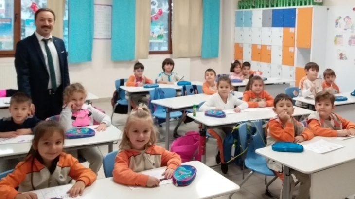 Mimarsinan Okyanus Koleji Okul Öncesi Gökkuşağı Grubu İlkokula Hazırlık Dersinde