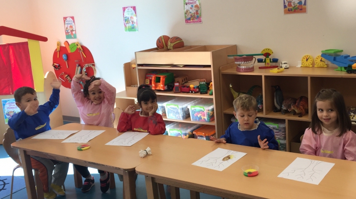 Mimarsinan Okyanus Koleji Okul Öncesi Kuşlar Grubu Öğrencileri Sanat Etkinliğinde