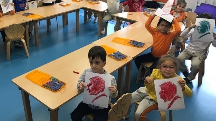 Mimarsinan Okyanus Koleji Okul Öncesi Mercanlar Grubu Sanat Etkinliğinde