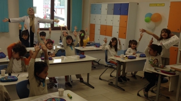 Mimarsinan Okyanus Koleji Okul Öncesi Yıldızlar Grubu Öğrencileri İlkokula Hazırlık Dersinde