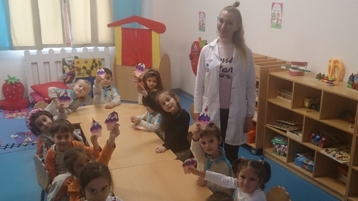 Mimarsinan Okyanus Koleji Okul Öncesi Yunuslar Grubu İngilizce Dersinde
