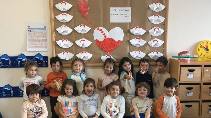 Mimarsinan Okyanus Koleji Okul Öncesi Yunuslar Grubu Sanat Etkinliğinde