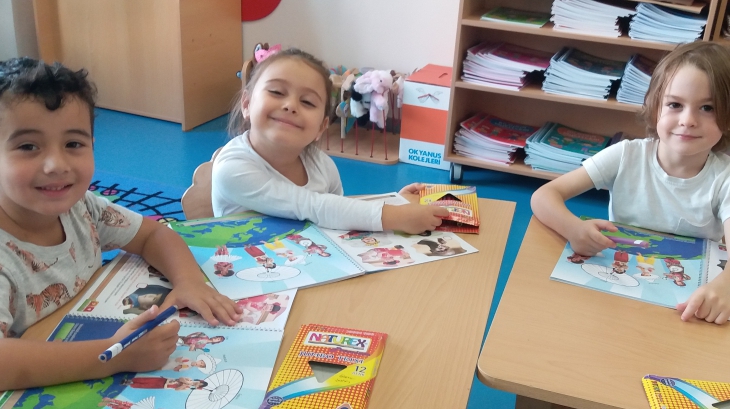 Mimarsinan Okyanus Koleji Okul Öncesi Yunuslar Grubu Okuma Yazmaya Hazırlık Etkinliğinde