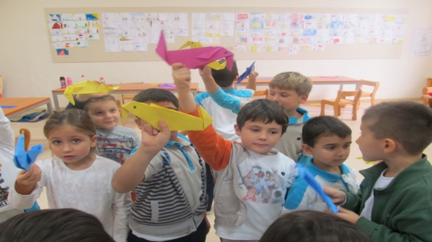 Kardeş Sınıflar'ın Origami Çalışması