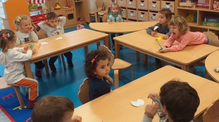 Okul Öncesi Çiçekler Grubu Sanat Etkinliğinde