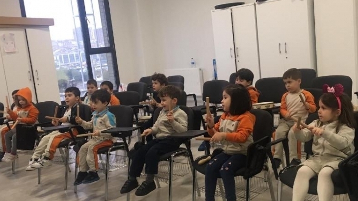 Okul Öncesi Yunuslar Grubu Müzik Etkinliğinde