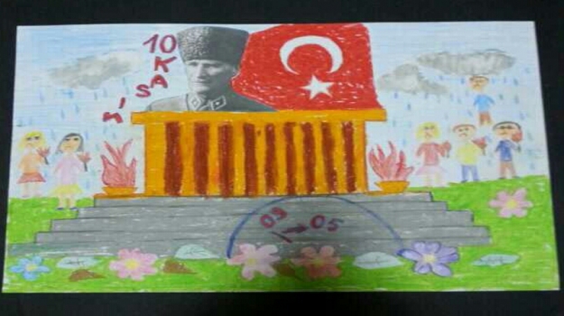 Okyanus, 10 Kasım Resim Yarışması'nda İlçe 1.'si