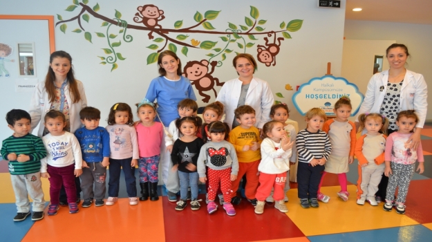Okyanus Koleji Halkalı Okul Öncesi Ağız Ve Diş Sağlığı Taramasında.