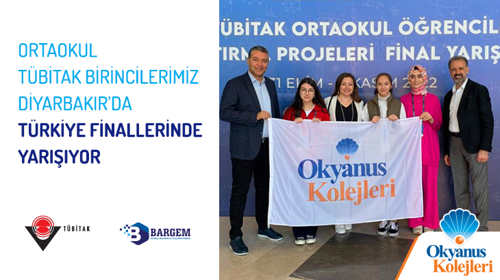 OKYANUS KOLEJİ ÖĞRENCİLERİ 16. TÜBİTAK ORTAOKUL ÖĞRENCİLERİ ARAŞTIRMA PROJELERİ FİNALLERİNDE…