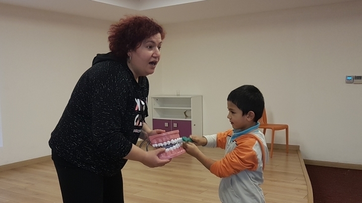 Okyanus Koleji Okul Oncesi Kademesi Diş Sağlığının Önemini Öğreniyor.