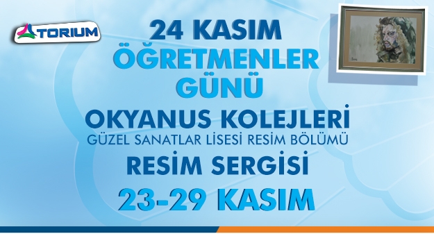 Okyanuslu Öğrencilerin Eserleri Resim Sergisi’nde