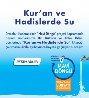 Ortaokul Kademesi Mavi Döngü Projesi / Kur'an ve Hadislerde Su Çalışması