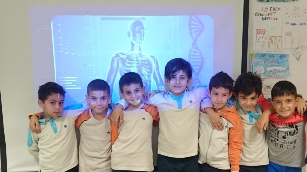 Özel Konyaaltı Okyanus Koleji 2-C Sınıfında Araştırma Konusu "İnsan Vücudu"