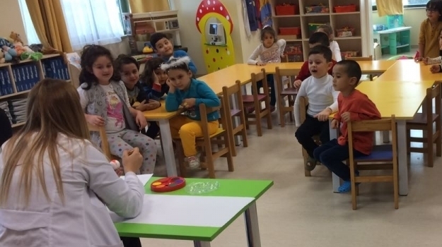 Sancaktepe Okul Öncesi Gökkuşağı Grubu Öğrencileri Fen Doğa Dersinde