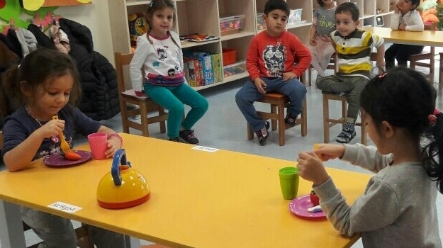 Sancaktepe Okyanus Okul Öncesi İnciler Grubu Öğrencileri İngilizce Dersinde