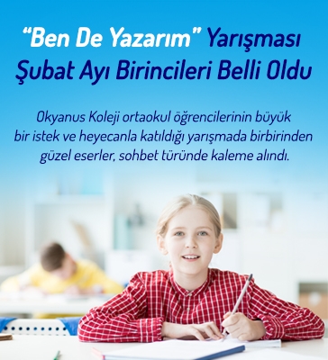 “Ben De Yazarım” Yarışması Şubat Ayı Birincileri Belli Oldu
