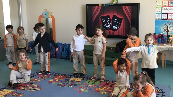 ​​​​​​​Çekmeköy Okyanus Koleji Okul Öncesi Balıklar Grubu Öğrencileri Drama Etkinliğinde