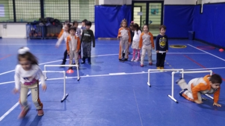 Avcılar Okul Öncesi Güneş Grubu Beden Eğitimi Etkinliğinde;