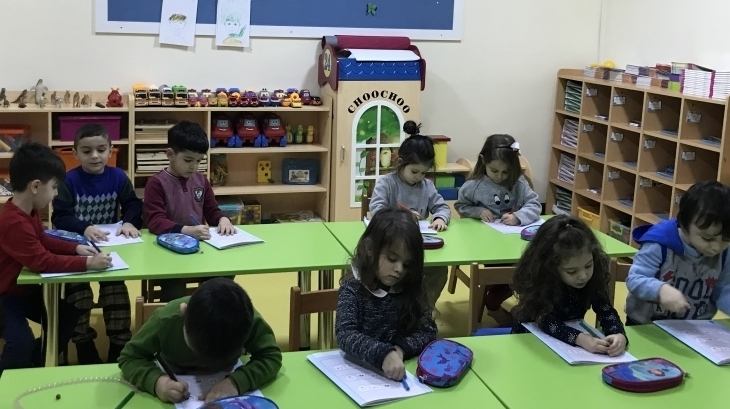 Avcılar Okul Öncesi Yağmur Grubu Okuma-Yazmaya Hazırlık Etkinliğinde