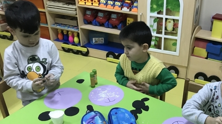 Avcılar Okul Öncesi Yağmur Grubu Sanat Etkinliğinde