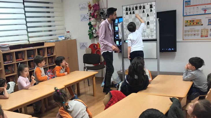 Bahçelievler Okul Öncesi Yıldızlar Grubu Satranç Eğitiminde