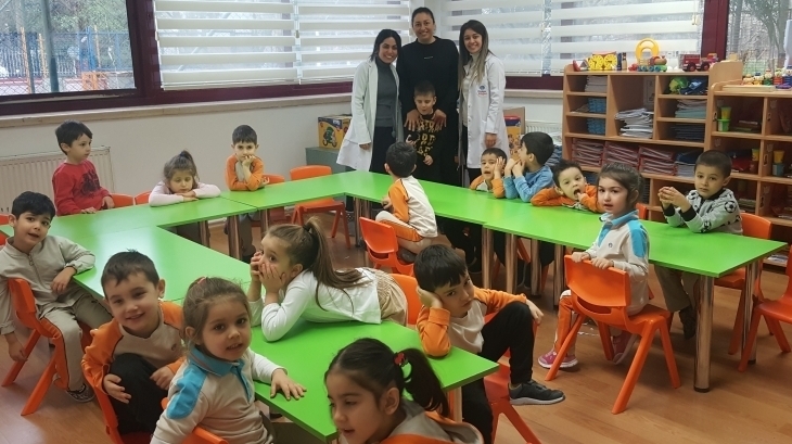 Bahçelievler Okyanus Koleji Okul Öncesi Mercan Grubu Öğrencileri Aile Katılım Etkinliğinde