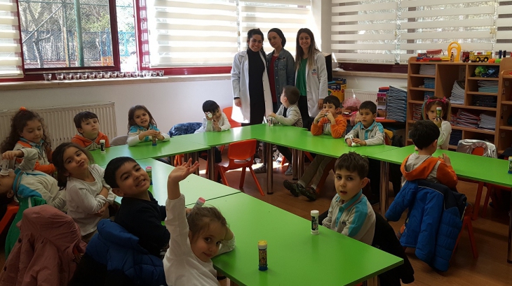Bahçelievler Okyanus Koleji Okul Öncesi Mercan Grubu Öğrencileri Aile Katılım Etkinliğinde