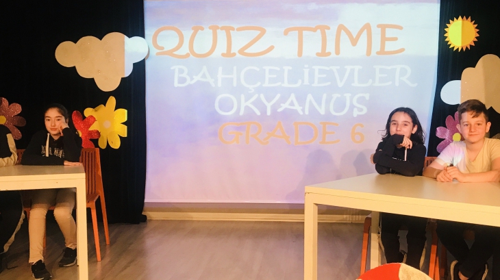Bahçelievler Okyanus Koleji Ortaokul Kademesi 6. Sınıflar İngilizce Quiz Show Etkinliği