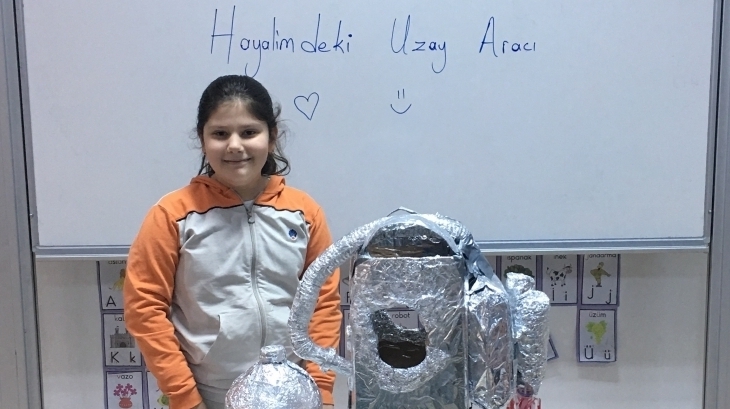 Bahçeşehir Okyanus Koleji İlkokul 3-A, 3-B, 3-C Sınıfı Öğrencileri “Hayalimdeki Uzay Aracım ” Konulu Etkinlik Çalışmalarını Sundular