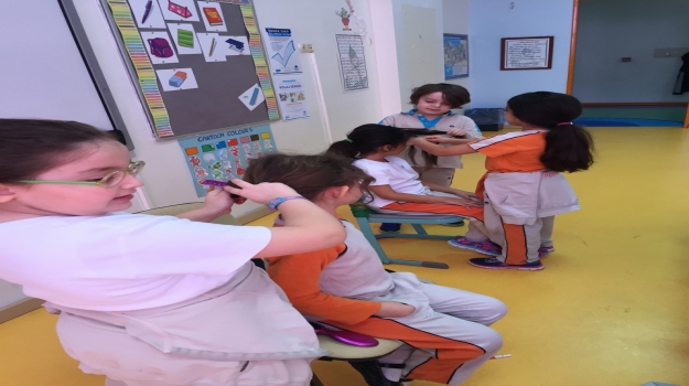 Üstün Zekâlılar 1-D Sınıfı "Kişisel Bakım Teneffüsü" ile "Alet ve Makineler" Etkinliği