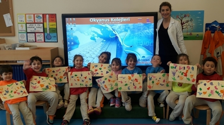 Balıklar Grubu Öğrencileri Sanat Dersinde