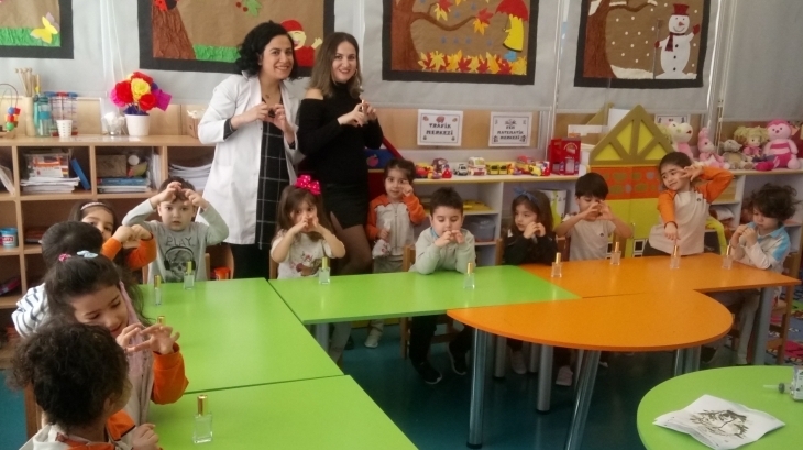 Beykent Okul Öncesi Çiçekler Grubu Aile Katılımı Etkinliğinde