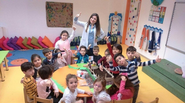 BEYKENT OKYANUS KOLEJİ GÖKKUŞAĞI GRUBU KENDİ BAHÇELERİNİ OLUŞTURDU