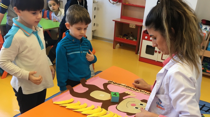 Beykent Okyanus Koleji Okul Öncesi Balıklar Sınıfı Fen ve Matematik Dersinde