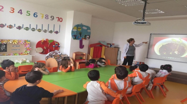 Beykent Okyanus Koleji Okul Öncesi Balıklar Grubu Öğrencileri İngilizce Bilingual Dersinde ;
