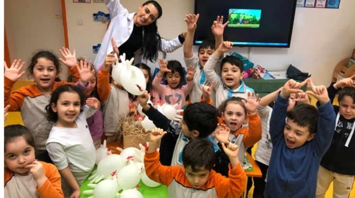 Beykent Okyanus Koleji Okul Öncesi Gökkuşağı  Grubu İngilizce Etkinliğinde