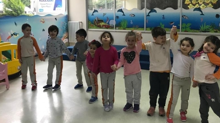 Beylikdüzü Okul Öncesi Bulutlar Sınıfı Beceri Koordinasyon  Dersinde