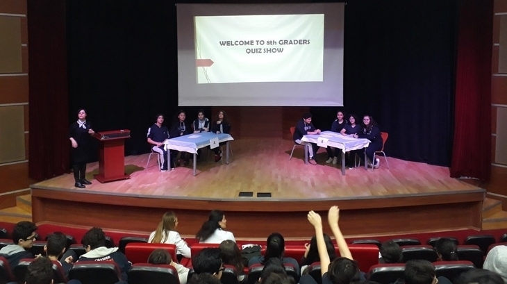 8. Sınıflar Arası Quız Show Okulumuz Konferans Salonunda Gerçekleştirildi