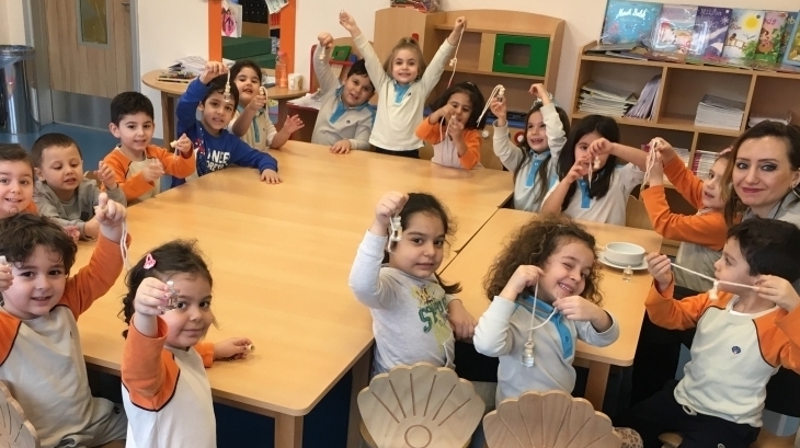 Bornova Okyanus Koleji İnciler Grubu Öğrencileri Velimiz Banu Hanım ile Aile Katılım Etkinliğinde