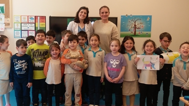Bornova Okyanus Koleji Okul Öncesi Gökkuşağı Grubu Veli Katılımı Etkinliğinde