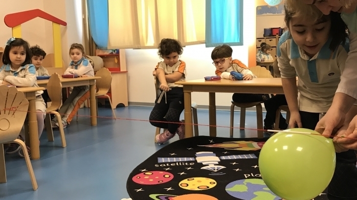 Bornova Okyanus Koleji Okul Öncesi Grubu Yunuslar Sınıfı Öğrencilerimiz Fastrackids Dersinde