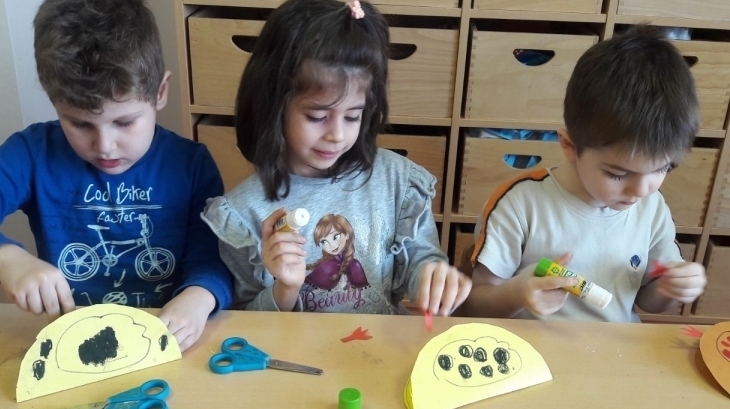 Çekmeköy Okul Öncesi Gökkuşağı Grubu Sanat Etkinliğinde